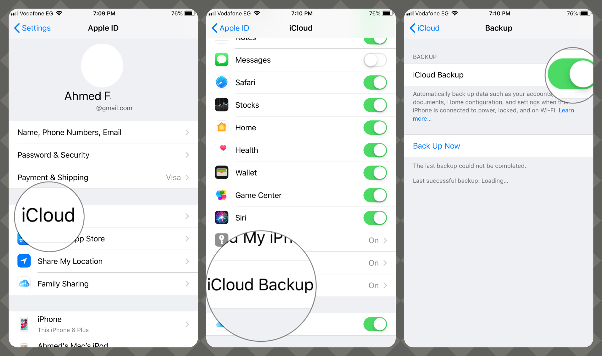 كيف عمل نسخة احتياطية للiPhone Backup" iPhone"